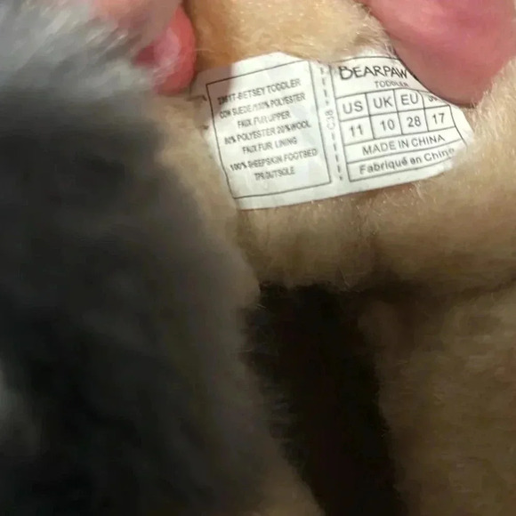 BEARPAW Betsy Gray Fog suede boot, wool blend, sheepskin,rain/stain repellent-11 - Picture 9 of 13